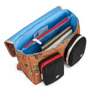 Рюкзак школьный Hello Hossy "School Mascots Ride", шоколадный микс